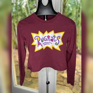 Nickelodeon Rugrats Long Sleeve Cropped Graphic Tee | Size Small